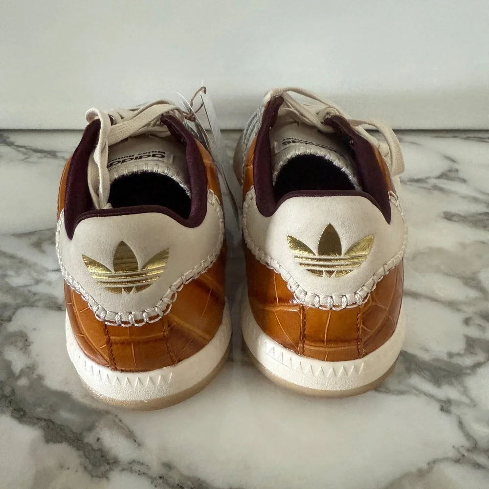 Adidas Originals Edition WALES BONNER Silver & Brown MN Samba Sneakers SZ US 7 - Picture 7 of 13